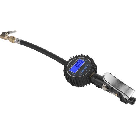 Manomètre de pression 200PSI avec écran LCD numérique et éclairage LED, gonfleur pour voiture, moto et auto, contrôle précis de la pression des pneus (1/5)