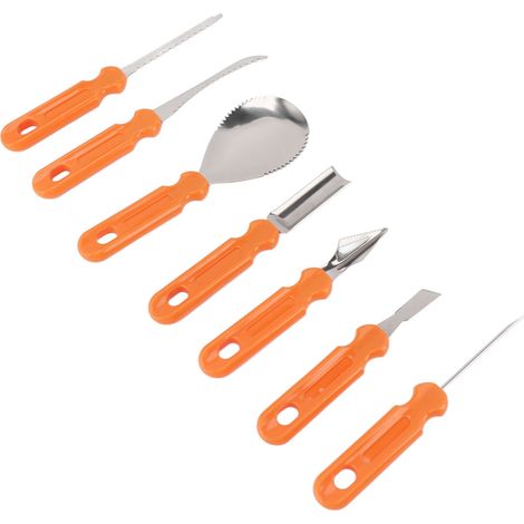 Kit d'outils pour sculpter des citrouilles d'Halloween - Ensemble d'outils pour sculpter des citrouilles pour enfants et adultes - Décoration d'Halloween (1/5)