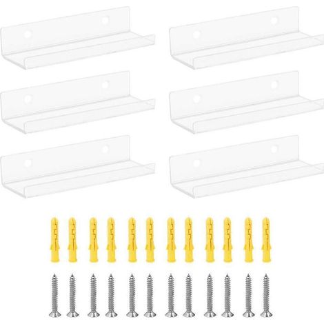 Étagère portable en acrylique pour disques vinyles (6 pièces) - Présentoir pour albums et disques vinyles (1/3)