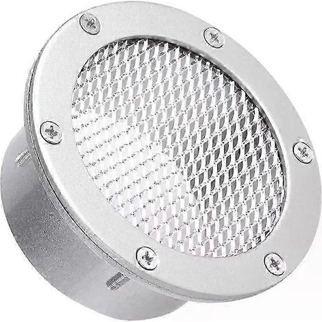 Grille d'aération de pare-chocs pour voiture de course, entrée d'air froid, cache d'aération universel pour pare-chocs, accessoires automobiles 3/3,5/4" (3,5 pouces argent) (1/5)