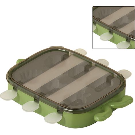 Moule à glace design animal fantaisie silicone conforme aux normes alimentaires outil de création fournitures fait maison vert (1/5)