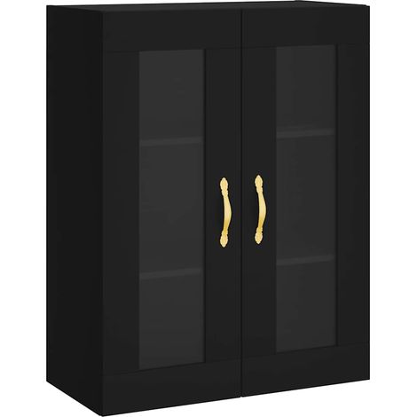Armoire murale noir 69,5x34x90 cm (1/5)