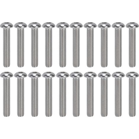 Jeu de 30 vis à tête Torx hexagonale en acier inoxydable A2, M10x1,5, filetage grossier, M10x55 (1/5)