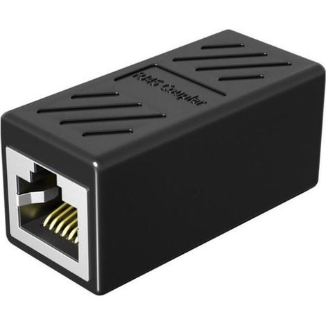 Connecteur de câble réseau RJ45, Cat5e Catégorie 6, 8P8C, prolongateur de connexion Internet haut débit pour ordinateur avec port blindé (1/5)