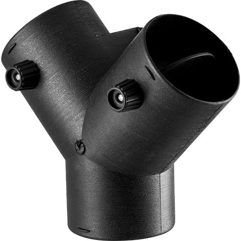 VEVOR Conector para Calentador Diesel, Conectores de Ventilación de 3 Vías en Forma de Y con 2 Válvulas Giratorias de 90°, Puerto de Conexión a Calentador Diesel de 2/5/8 kW, 155 x 190 x 100 mm