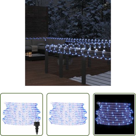 Décorations de Noël - Cordon lumineux avec 1200 LED Blanc froid 50 m PVC (1/5)