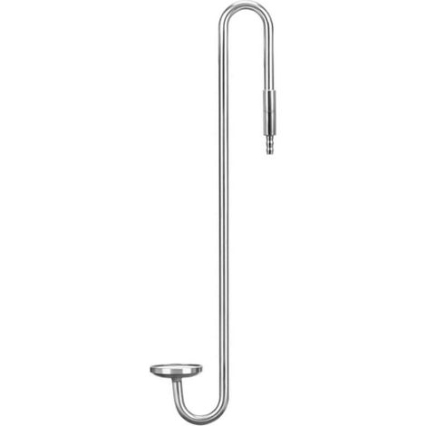 Diffusore di CO2 per acquario, gancio in acciaio inox 304 con valvola di non ritorno per piante d'acquario (25 cm) (1/5)