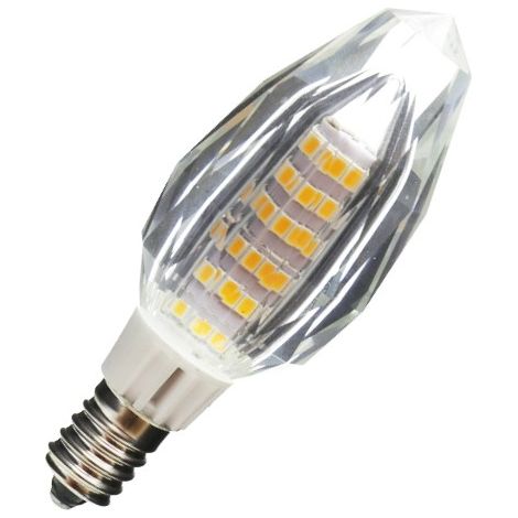 Jandei Bombilla LED E14 5W diamante blanco 3000ºK cálido alto rendimiento lámparas decorativas