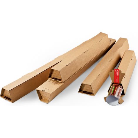 Lot de 20 Tube d'expédition trapézoïdale 43 x 5,5-10,5 x 7,5