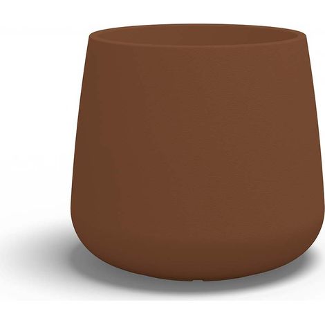 Vaso in resina tondo GOCCIA altezza cm. 65 Bronzo