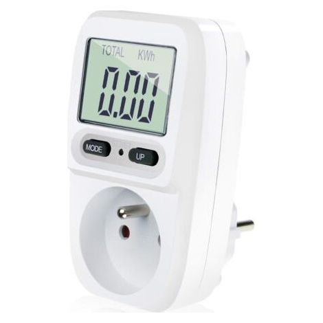 3680W energy meter – LCD screen – Voltage 200-276V – Measures consumption 0-9999.9 kWh – Cost up to €99.99 (1/5)