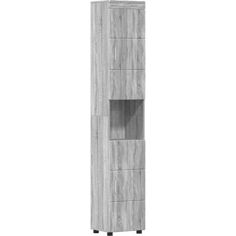 vidaXL Ensemble d'armoire de salle de bain TULUM Gris Sonoma