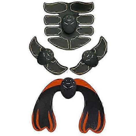 Elektrisches Muskelstraffungsgerät für Hüften, Bauch und Arme zur Figurformung und Gewichtsabnahme (orange) (1/2)