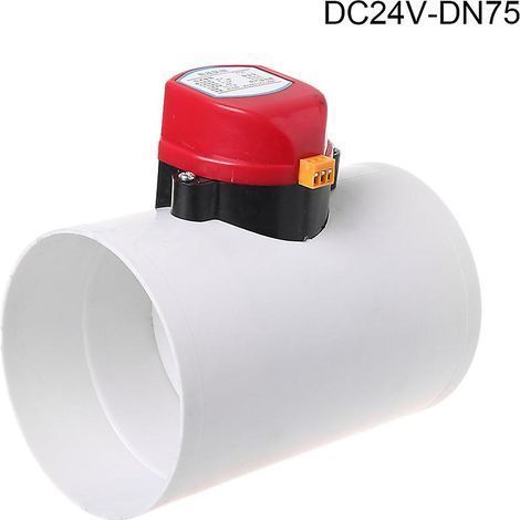 Clapets de régulation de débit électriques pour conduits de ventilation en PVC 220/12/24 V (1/5)
