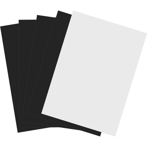 Lot de 5 feuilles A4 flexibles magnétiques pour impression jet d'encre, papier photo imprimable magnétique (1/5)