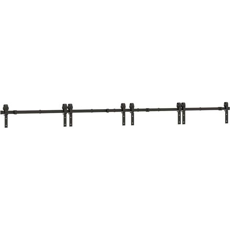 Maison Exclusive - Kit de herrajes para puertas correderas acero