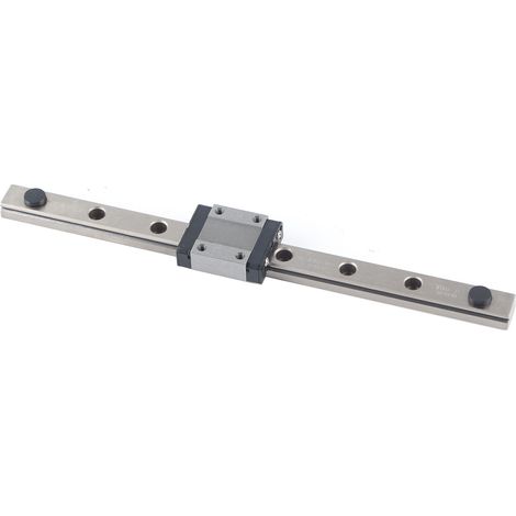Rail de guidage linéaire de haute précision, stable, robuste, durable, compact et léger pour projets CNC et DIY, 200 mm (1/5)