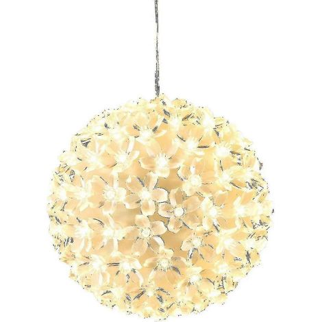 Bambelaa100 LED Leuchtkugeln warmweiße Leuchtkugel Weihnachtsdeko Kugel Weihnachtsbeleuchtung Weihnachten ca. 15cm (1/4)