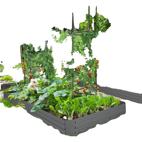 Jardinera, estructura metálica, soporta plantas trepadoras, T1003-01-08124 (1/2)
