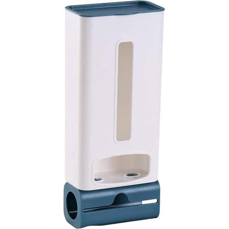 Plastic Wall Dispenser Hanging Bag for Installation without Drilling Kitchen Bin Liners - Visible Bottom Opening with Hooks for Plastic Bags Garbage Bags (1/5)