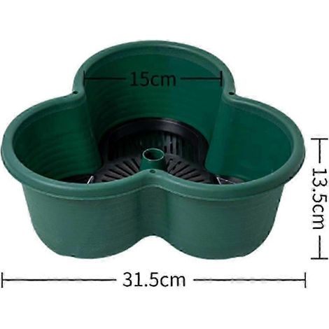 Pots de fleurs empilables pour jardinage vertical, compatibles avec les fraises, les fleurs et les légumes. Pots de fleurs tridimensionnels (lot de 5), verts. (1/4)