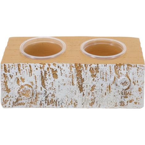 Abreuvoir Magnétique pour Reptiles en Résine Khaki avec Bol Peu Profond et Revêtement Antiadhésif, pour Terrarium de Lézards et Reptiles (1/5)