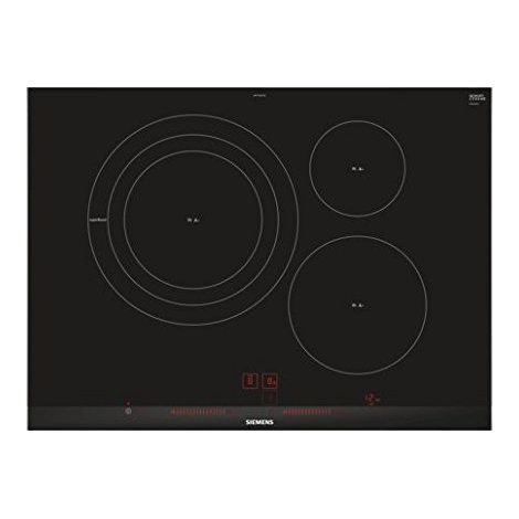 Plaque à induction - Siemens - EH775LDC1E - 3 zones - Noir - 7400 W - Toucher (1/5)