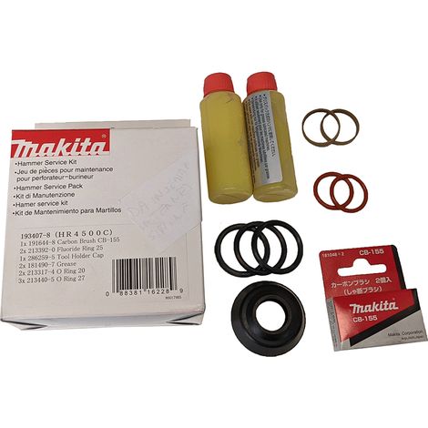 KIT DE MANTENIMIENTO PARA MARTILLO DEMOLITOR MAKITA HR4500C CÓDIGO 193407-8