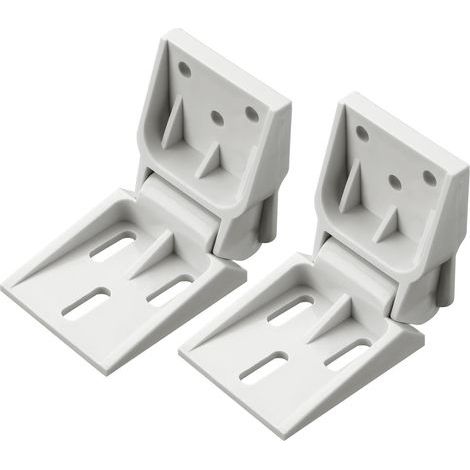 Lot de 2 charnières de congélateur en plastique compatibles avec les congélateurs Haier, charnières de porte pliantes à 3 trous (1/5)