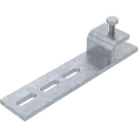 OBO Bettermann Mordaza de fijación para un grosor máximo de viga 20mm Acero galvanizado en caliente, 6003892