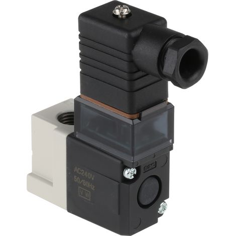 Electrodistributeur pneumatique SMC série VT307 fonction 3/2, Bobine/Bobine, G 1/4, 240V c.a. ( Prix pour 1 )