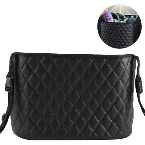 Support Pour Sac À Main Voiture - Filet Organisateur Dos Siège Avant - Compatible Brasero Avant - 41 x 13 x 2 cm - 1 Pièce (1/5)