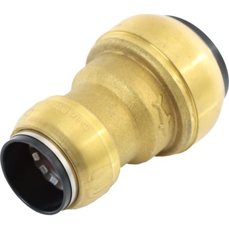 ELMAG Reduzier-Steckverbinder Messing SharkBite für Rohr 28 mm auf 22 mm (1/2)