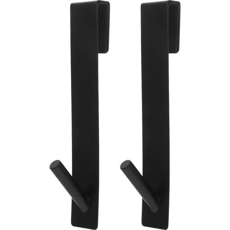 Gancho de Acero Inoxidable 2 Piezas Negro para Puerta Trasera (1/5)