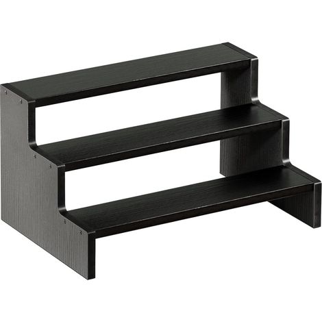 Parfümständer - 4-stöckiges Parfümregal aus Holz - Organizer für ätherische Öle für den Schminktisch Schwarz[NX] (1/5)