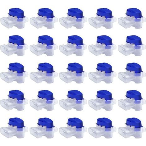 Set de 50 Connecteurs Étanches pour Robot Tondeuse Raccords Gel Extension Réparation Fil Bas Voltage Sans Dénudage (1/4)