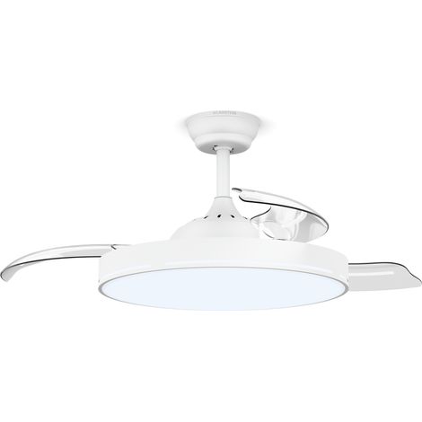 Klarstein AirFold Smart  Ventilador de techo inteligente  Aspas retráctiles  Luz LED regulable  Smart