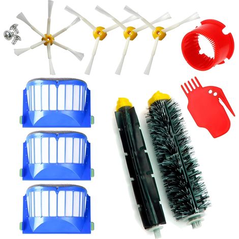 Kit de repuestos compatible con Roomba serie 600: cepillo de repuesto y paquete de accesorios para aspiradoras 605, 610, 615, 620, 621, 630, 645, 650, 655, 660, 665, 675, 680, 690 (1/5)