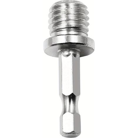 Adaptateur de perceuse à tige hexagonale de 6,35 mm M14 pour meuleuse d'angle, polisseuse, outils électriques, accessoires (1/5)