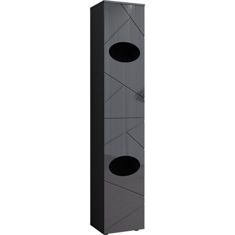 Armadio per la biancheria Irma, Antracite, 37.2 x 192 cm, Vicco (1/5)