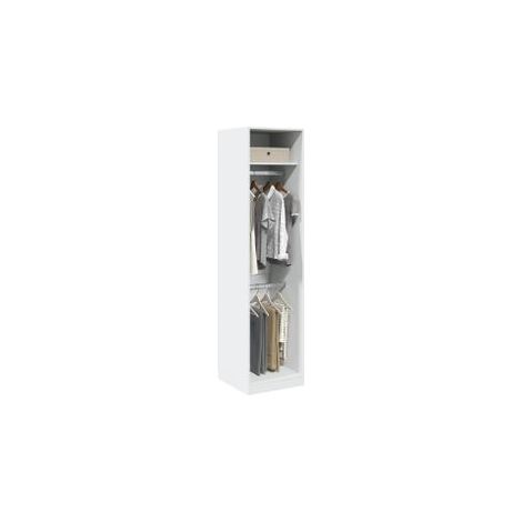 Garde-robe Blanc 50x50x200 Bois d'ingénierie (1/5)