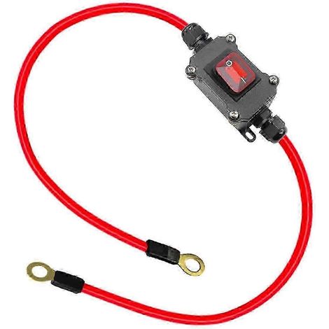Interrupteur à double câblage pour systèmes 12 V CC, 25 A, indice de protection IP67 (1/5)