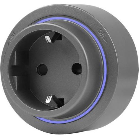 Base Enchufe EU SCHUKO 16A para carril KOOB, gris (1/4)
