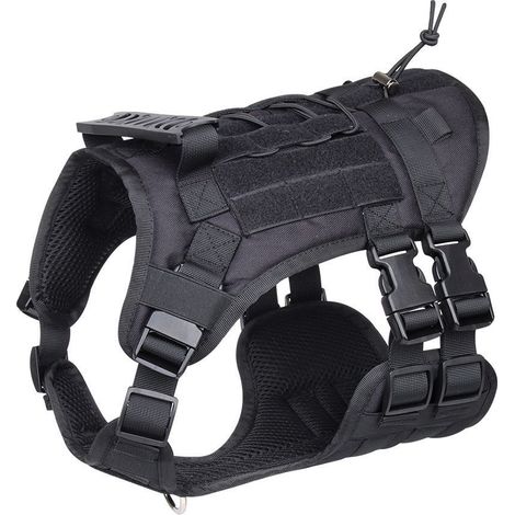 Gilet tactique léger et durable pour chien(noir) (1/4)