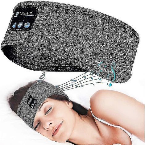 Écouteurs de sommeil Bluetooth avec bandeau - Casque sans fil avec haut-parleurs fins, idéal pour dormir, faire du sport et courir (1/5)