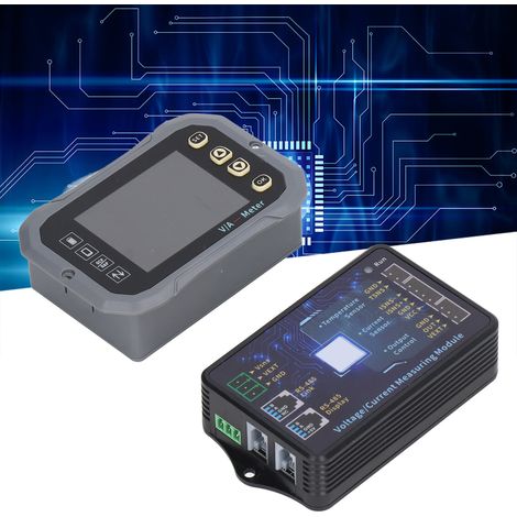100-A-Batteriemonitor mit hochauflösendem 2,4-Zoll-Display, 0–120 V mit Shunt, App-Steuerung, drahtlosem Voltmeter und Amperemeter, bidirektionalem Kapazitätsdetektor (1/5)