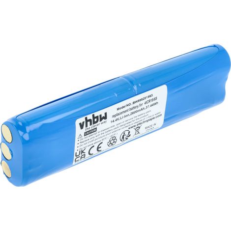 vhbw Batería compatible con Philips FC8810, FC8820, FC8812, FC8812/01, FC8822 aspiradora, robot limpieza (2600 mAh, 14,4 V, Li-Ion)