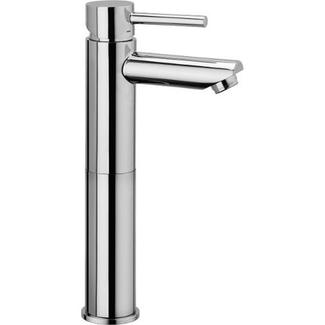 Miscelatore lavabo Stick alto senza scarico in ottone cromo di (1/6)