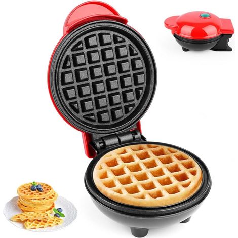 Mini gaufrier, gaufrier et crêpière Gaufre simple bulle chauffante double face classique
