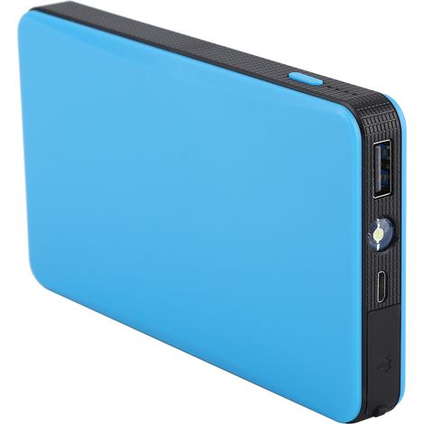 Démarreur de voiture multifonctionnel ultra-mince 12 V avec batterie externe (requis par le service marketing à l'étranger) (bleu) (1/5)